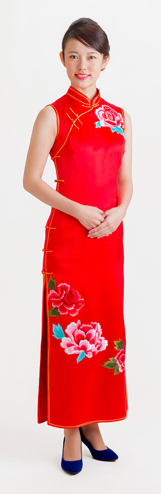 赤牡丹ドレス1